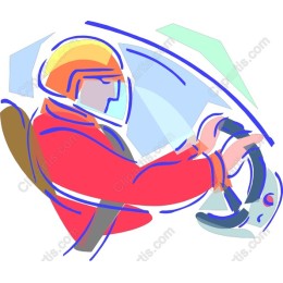 Vibrant Race Car Driver