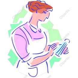 Creative Woman in Apron