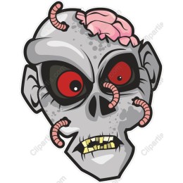 Creepy Zombie Head