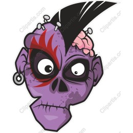 Funky Punk Skull