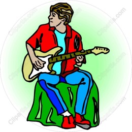 Vibrant Guitar Player