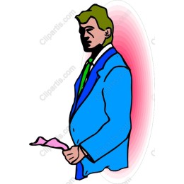 Stylish Businessman in Blue Suit