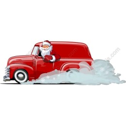Santa Claus Vintage Delivery Truck
