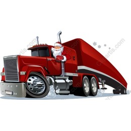 Santa's Festive Red Truck