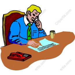 Thoughtful Businessman at Desk
