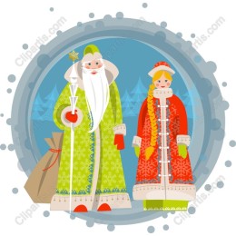 Charming Christmas: Santa Claus & Holiday Woman