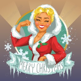 Merry Christmas Cheerful Santa