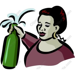 Celebration : Joyful Woman with Bottle