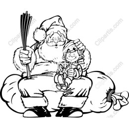 Holiday Joy: Santa Claus and Child