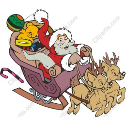 Charming Santa Claus Sleigh