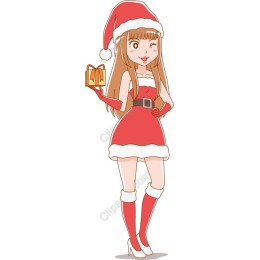 Festive Santa Girl