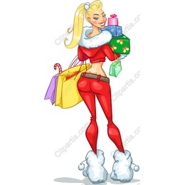 Festive Fashionable Holiday Shopper
