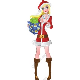 Glamorous Santa Girl