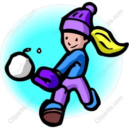 Cheerful Snowball Fight