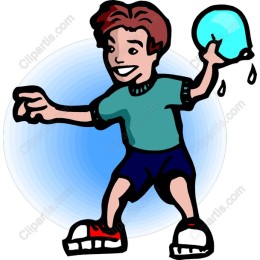Joyful Water Balloon Toss