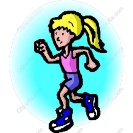 Vibrant Female Runner