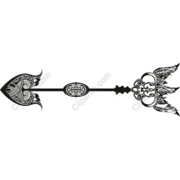 Ornate Heart Arrow