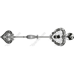 Ornate Heart Arrow