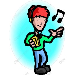 Cheerful Youth with Headphones