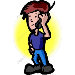 Young Man on Phone
