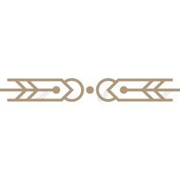Arrow-Inspired Decorative Divider