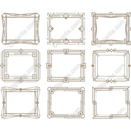 Elegant Geometric Frame Set