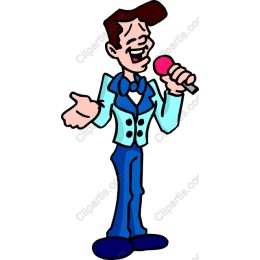 Vibrant Cartoon Singer