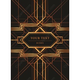 Elegant Golden Lines Geometric