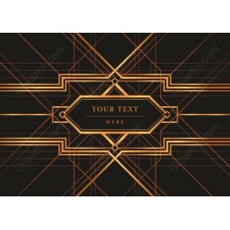 Elegant Gold and Black Geometric