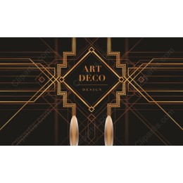 Art Deco Elegance: Gold Geometric