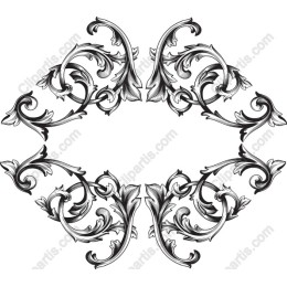 Exquisite Vintage Floral Frame