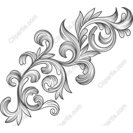 Elegant Floral Swirl