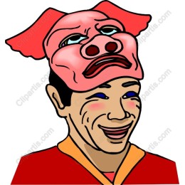 Fun Pig Mask Character