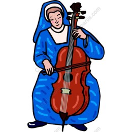 Cello Player in Traditional Attire