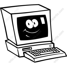 Smiling Vintage Computer