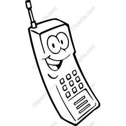 Cheerful Cartoon Mobile Phone