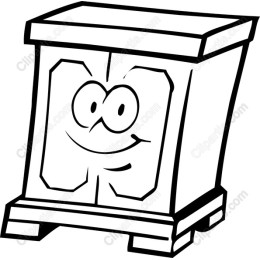 Whimsical Smiling Cabinet