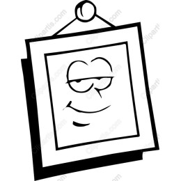 Smirking Portrait in Frame