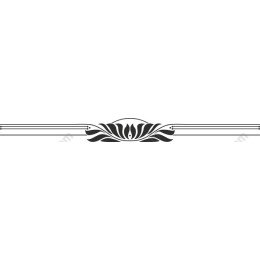 Elegant Ornamental Floral Divider