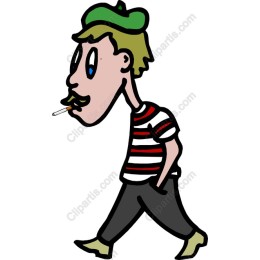 Whimsical Walking Character