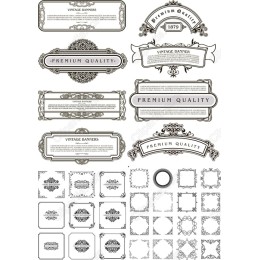 Vintage Banners Bundle - Elegant Clipart Set