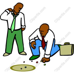 Playful Teamwork: of Men Playing Marbles