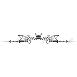 Ornate Decorative Border with Crown