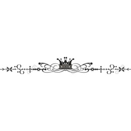 Elegant Ornate Decorative Border with Crown