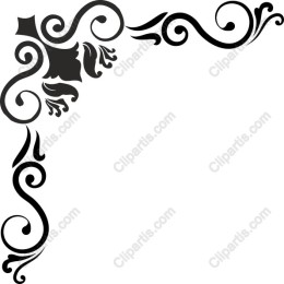 Elegant Decorative Corner Flourish