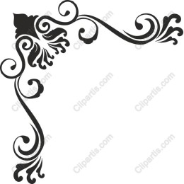 Elegant Floral Corner Ornament