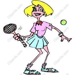 Vibrant Female Tennis Player