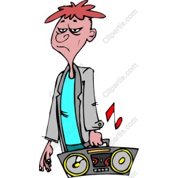Cool Guy with Boombox
