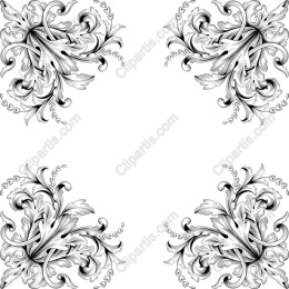 Elegant Floral - Intricate Black and White