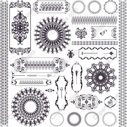 Elegant Vintage Ornaments Pack